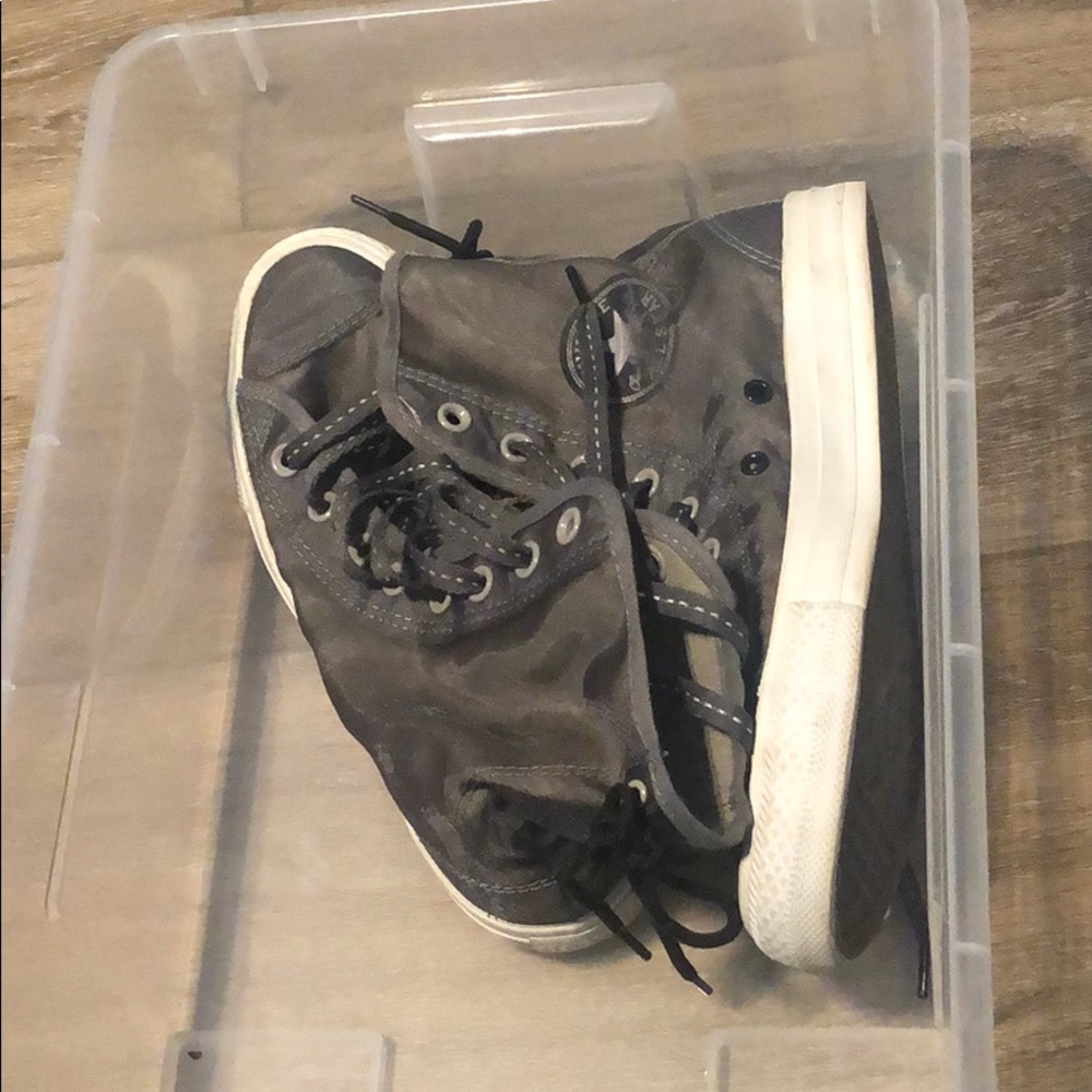 Converse Gray High-Top Sneakers